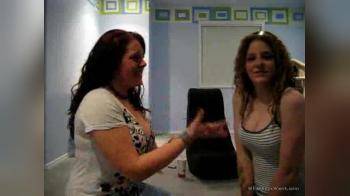 video of 2girls compare tits
