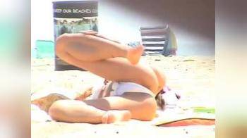 video of Hot babe on the beach